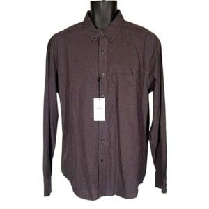 NWT WRK Button Down Shirt Size Large Long Sleeve Check $145